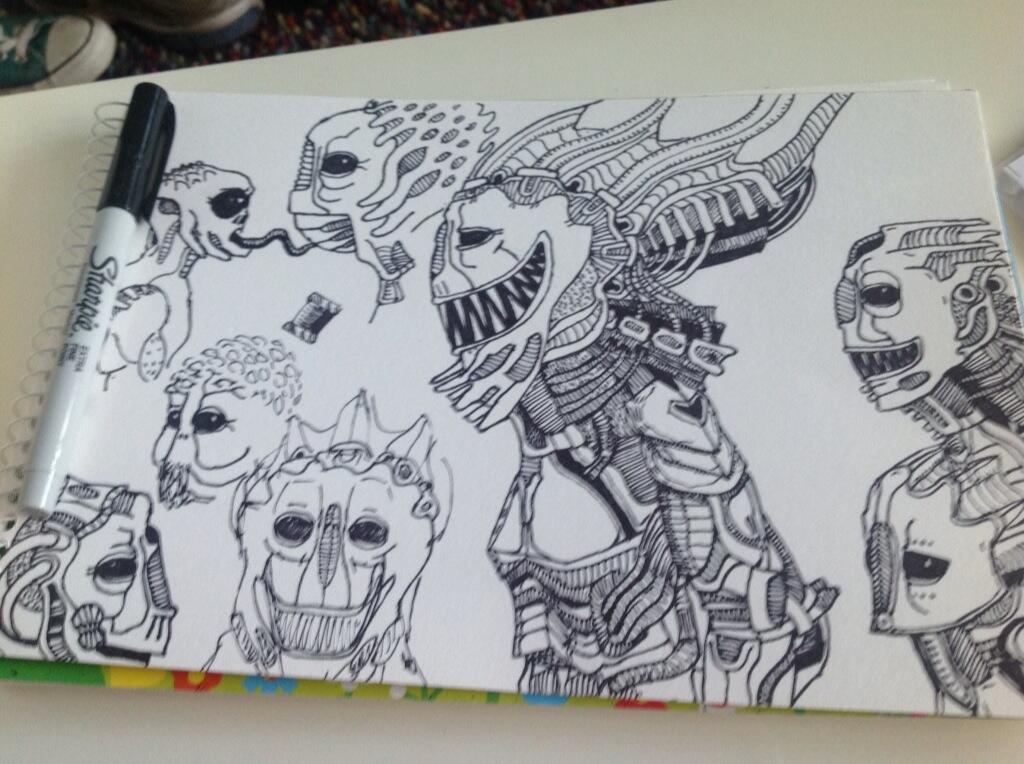 A few creature sketches.